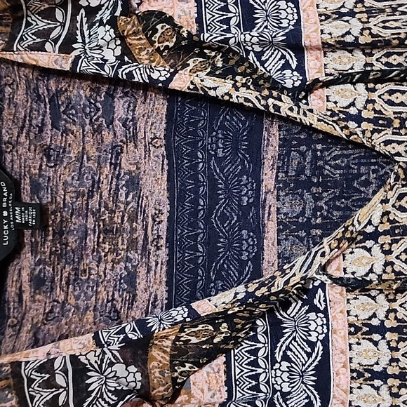 Lucky Brand Bohemian Patterned Sleeveless Top - Picture 2 of 3